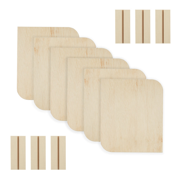 Birch Plywood Modern Leaf + Base (6-Pack), 8-1/2 in. x 10 in.
