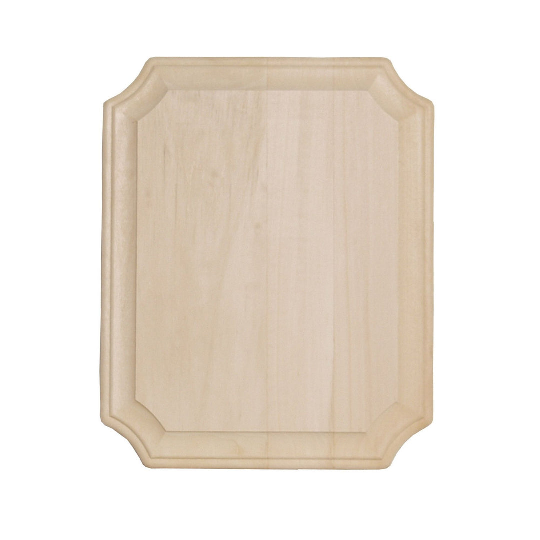 Wide-Edge French Corner Basswood Plaque, 8 in. x 10 in. x 3/4 in.