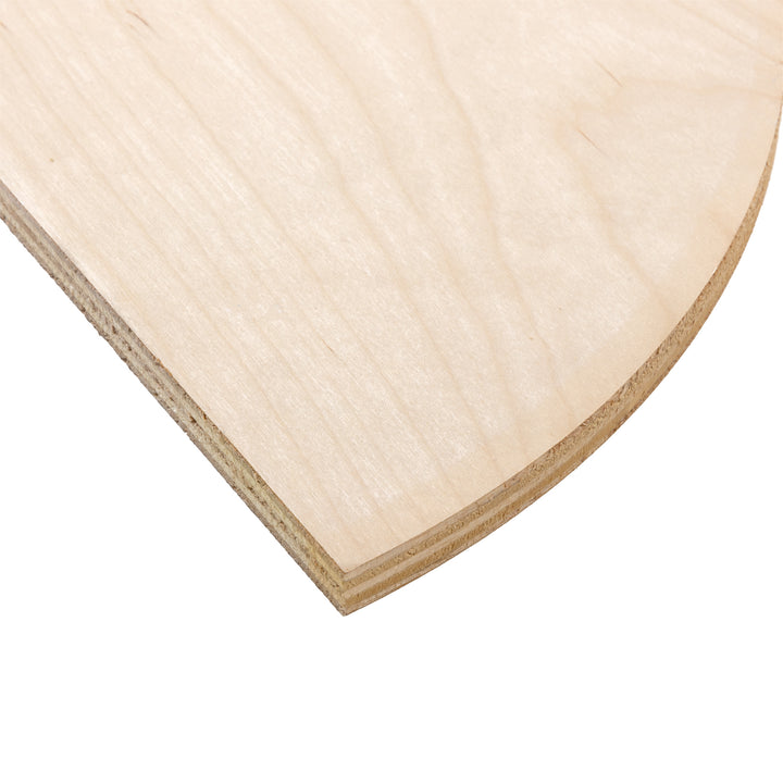 Birch Plywood Half Circle 1/2" x 16"