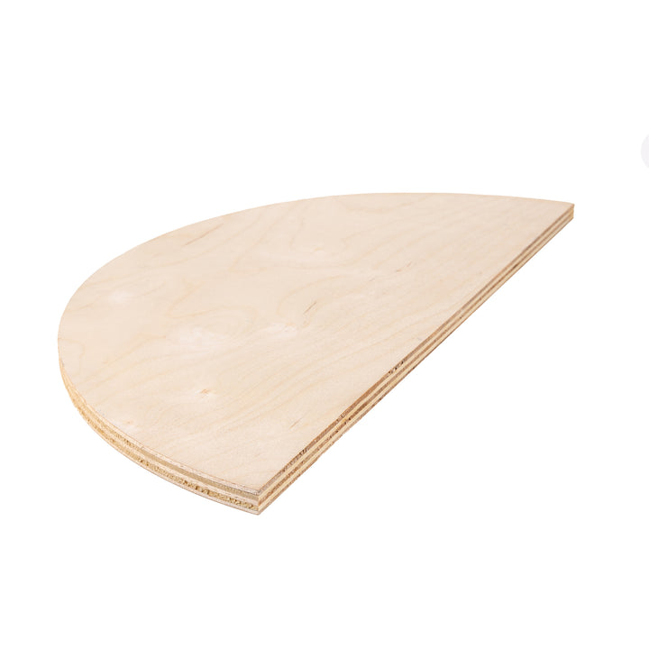 Birch Plywood Half Circle 1/2" x 16"