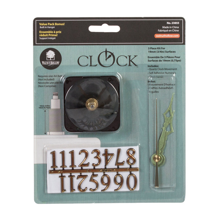 3-Piece Clock Kit - 3/4 in.