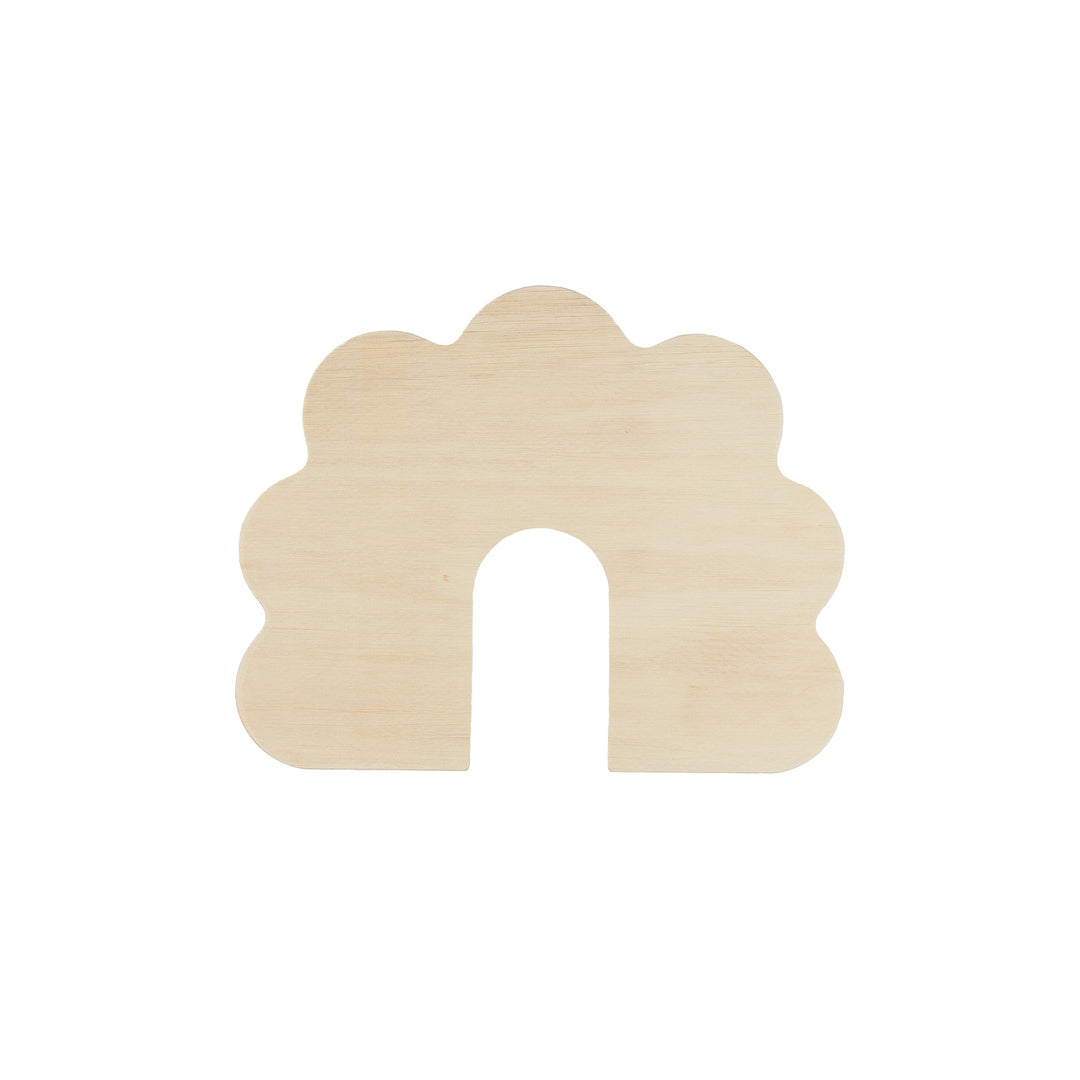 Birch Plywood Arched Cloud, 8" x 10"