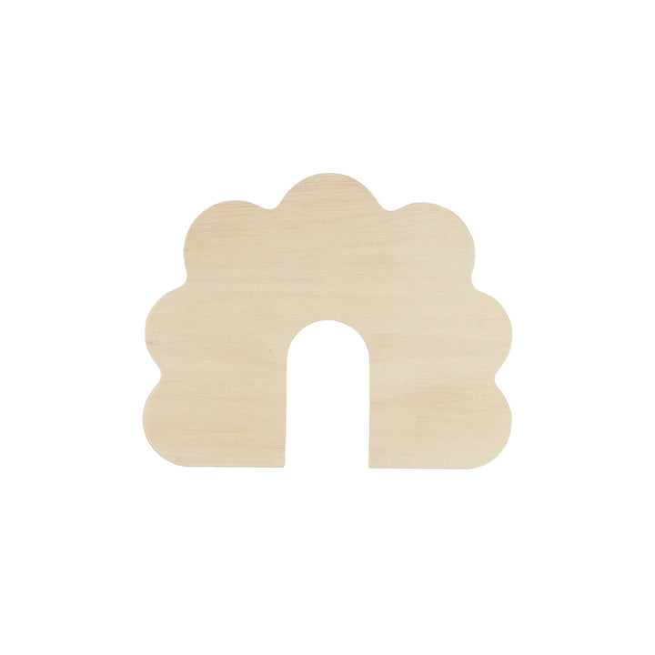 Birch Plywood Arched Cloud, 8" x 10"