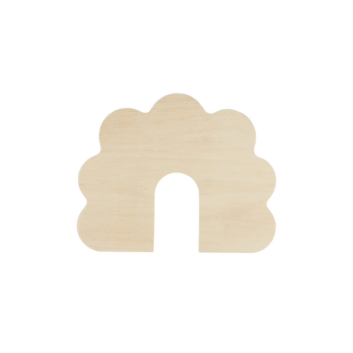 Birch Plywood Arched Cloud, 8 in. x 10 in.