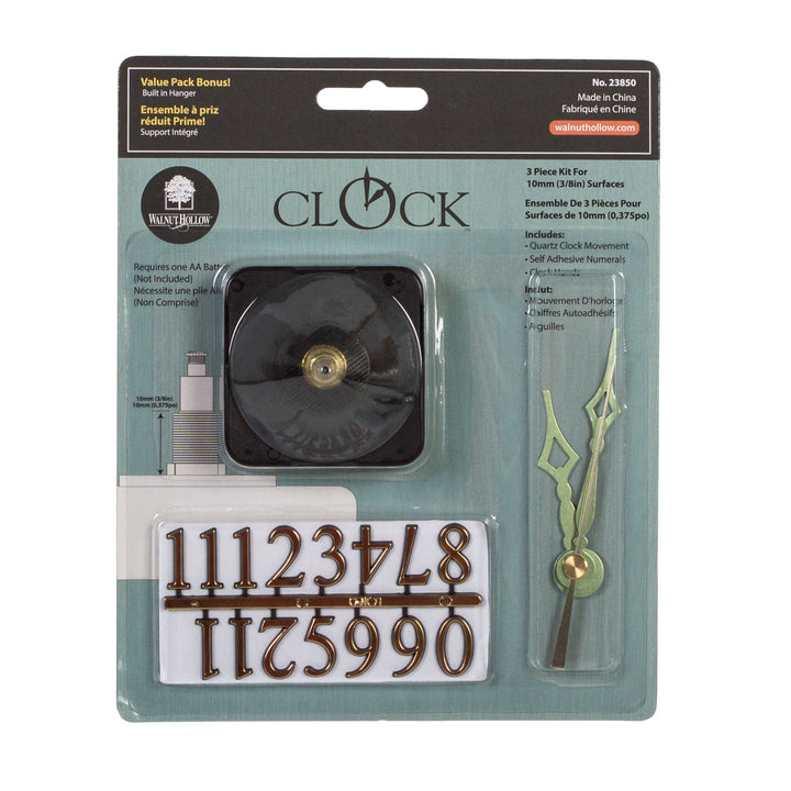 3-Piece Clock Kit - 3/8"