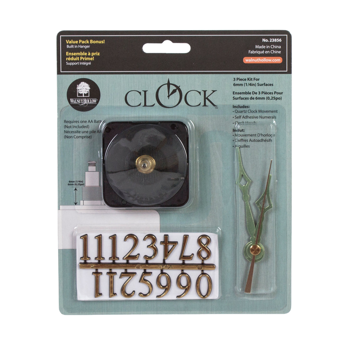 3-Piece Clock Kit - 1/4 in.