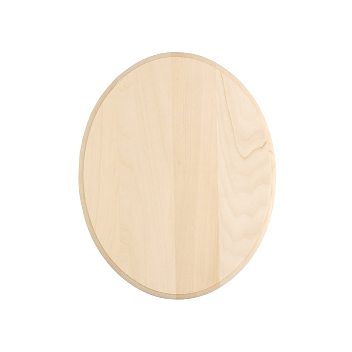 Basswood Oval Plaque, 8" x 10" x 3/4"