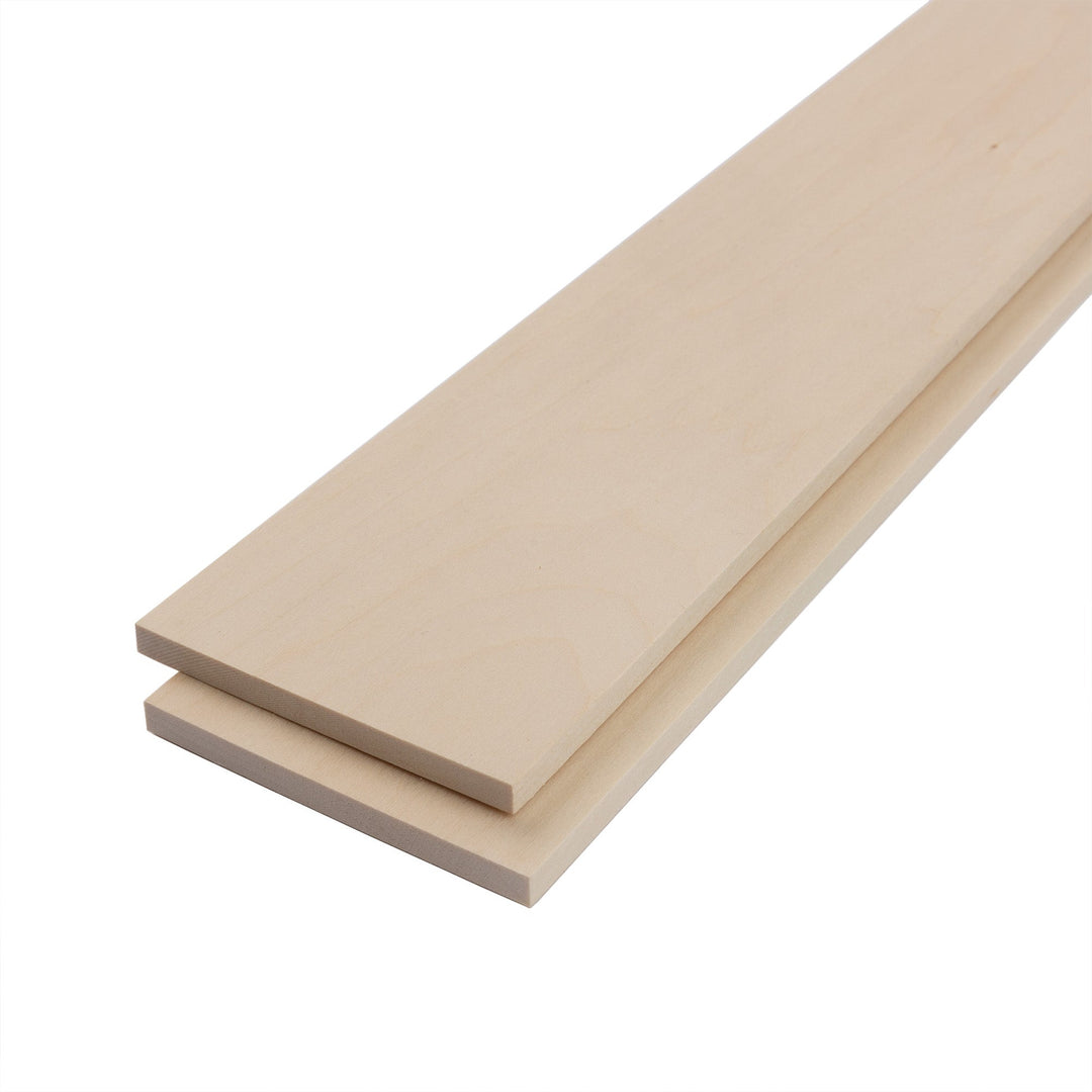 Basswood Board (2-Pack), 3" x 24" x 1/4"