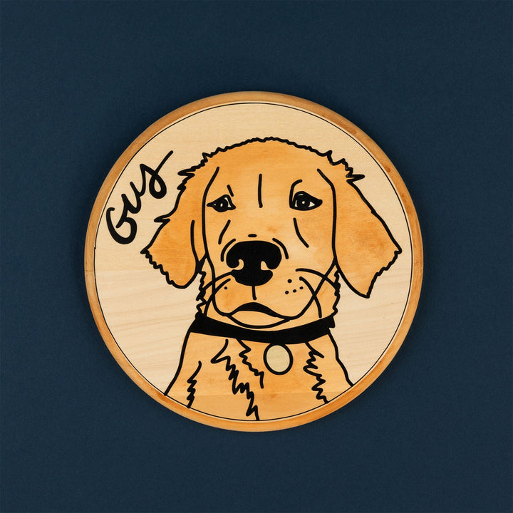 Basswood Circle Plaque, 8" x 3/4"