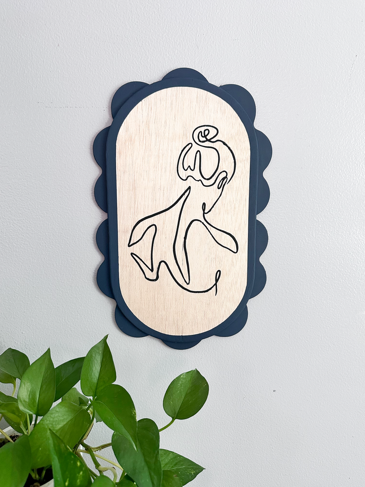 Birch Plywood Cloud, 8" x 10"