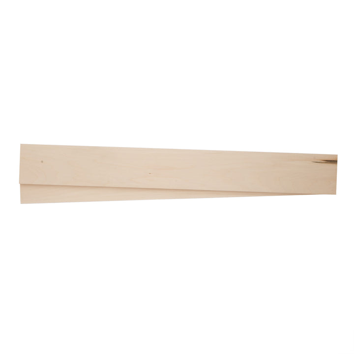Basswood Board (2-Pack), 3" x 24" x 1/4"