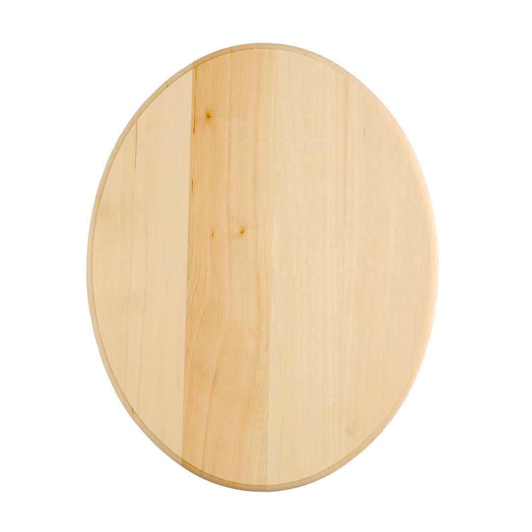 Basswood Oval Plaque, 11" x 14" x 3/4"