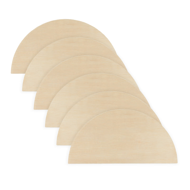Birch Plywood Half Circle, 7-1/2" x 15"