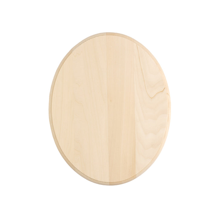 Basswood Oval Plaque, 8" x 10" x 3/4"