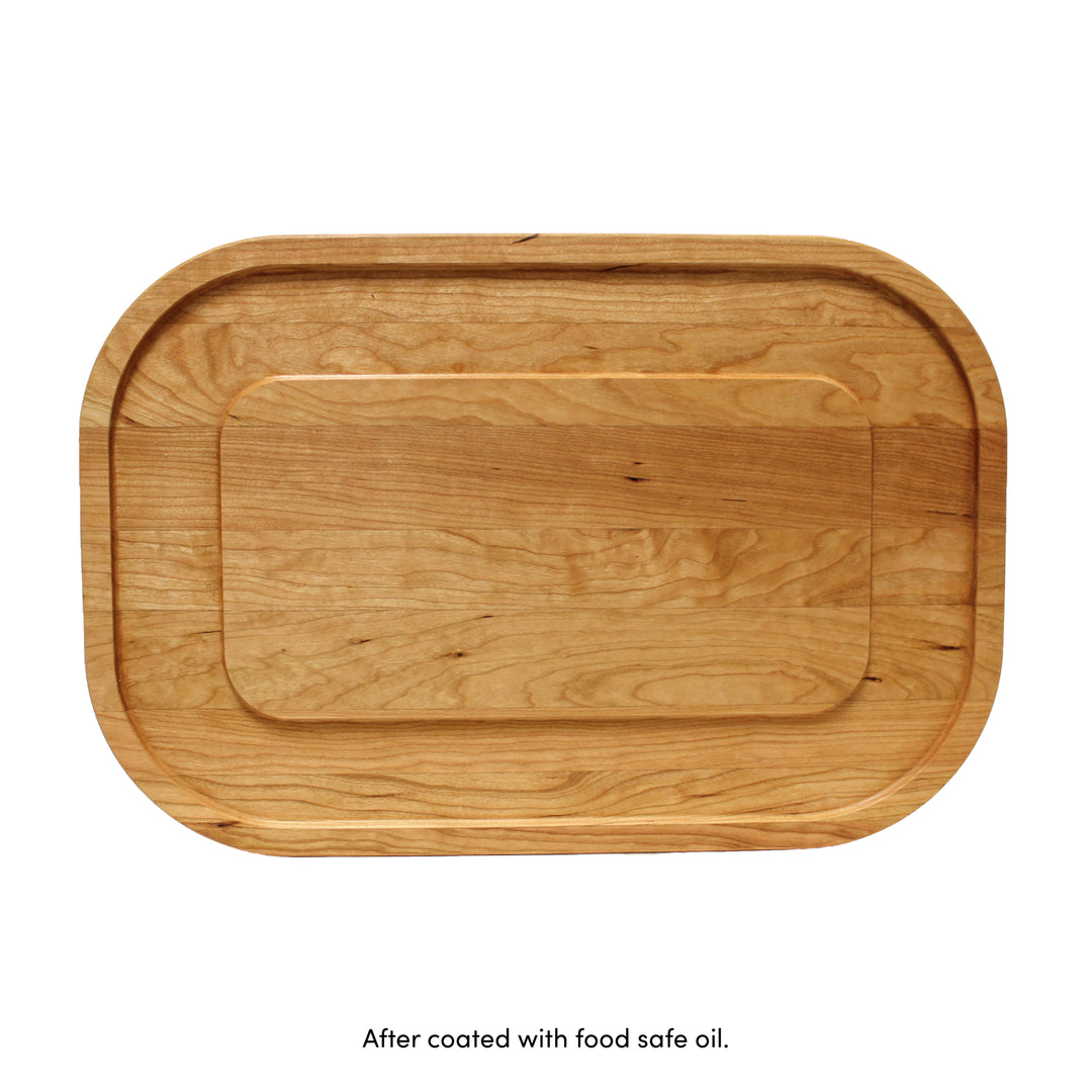 Oval Cherry Cutting Board, 12 in. x 18 in.