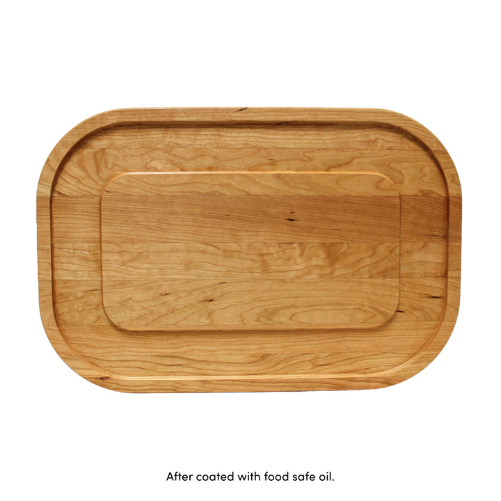 Oval Cherry Cutting Board, 12" x 18"