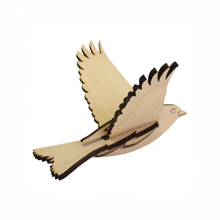 3D Wooden Bird, Finch