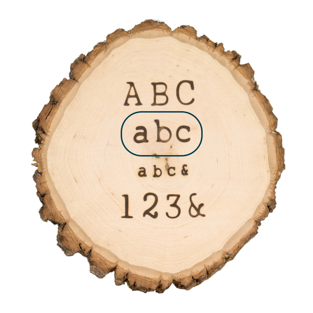 HotStamps Lowercase Alphabet Set + Wood Burning Tool Bundle