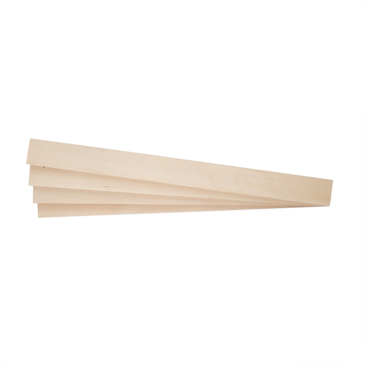 Basswood Board (4-Pack), 2" x 24" x 3/4"