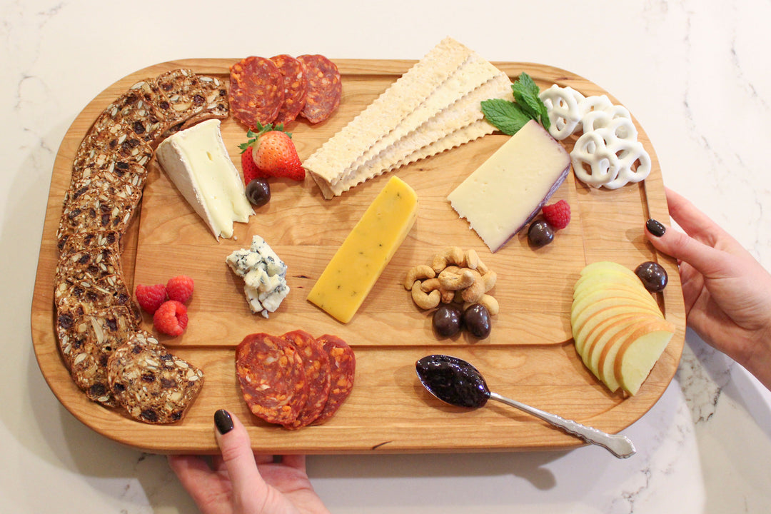 Oval Cherry Cutting Board, 12" x 18"