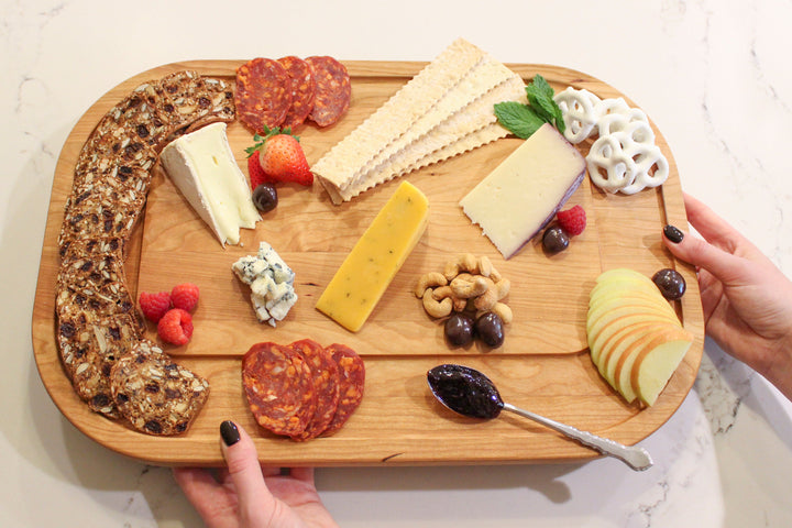 Oval Cherry Cutting Board, 12" x 18"