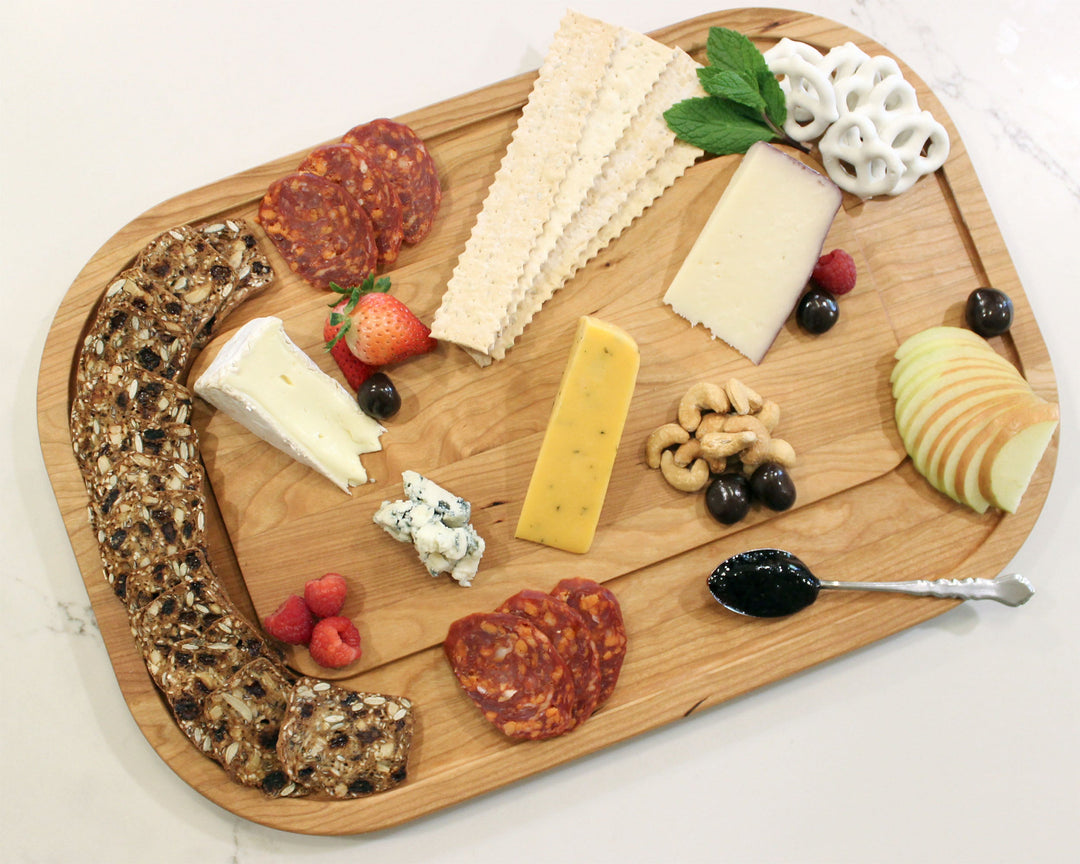Oval Cherry Cutting Board, 12" x 18"