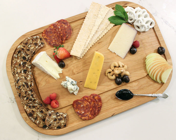 Oval Cherry Cutting Board, 12" x 18"