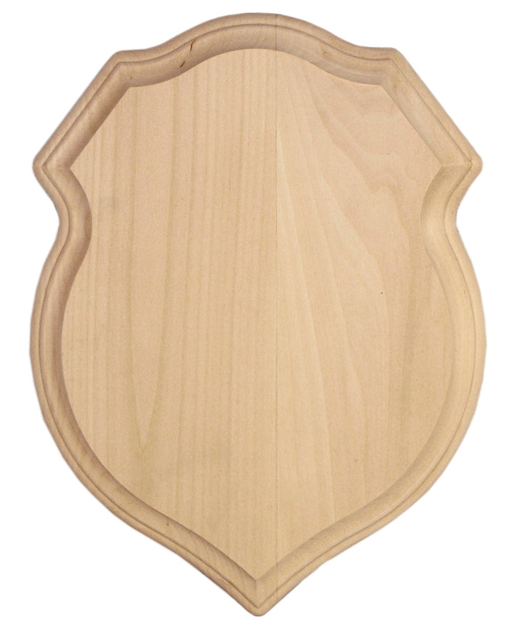 Basswood Shield Plaque, 12 in. x 16 in. x 3/4 in.