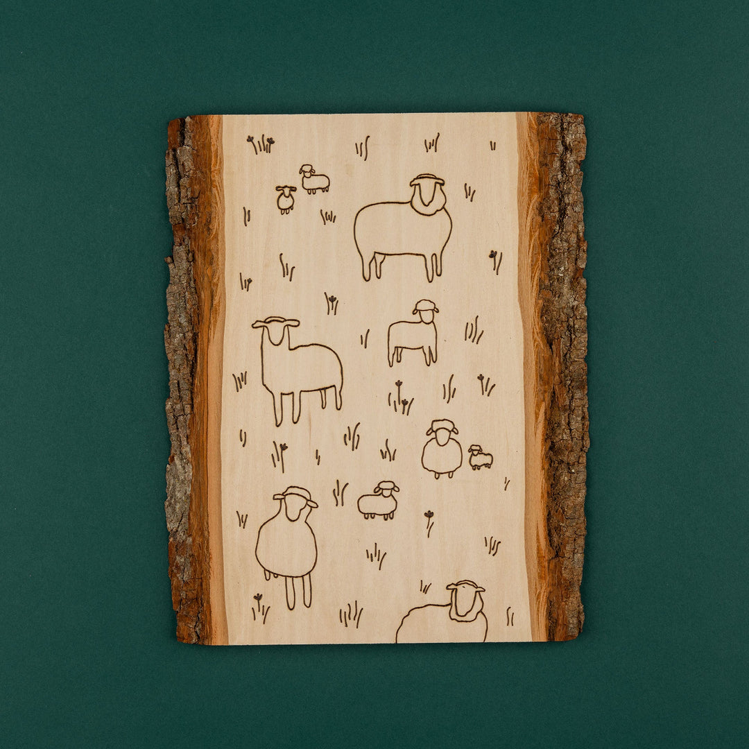 Basswood Plank, 7-9" Wide x 11"