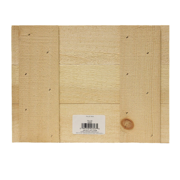 Pine Pallet Sign, 9 in. x 12 in.