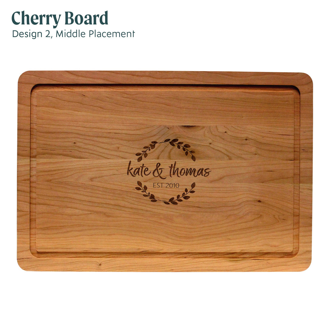 Custom Cherry Cutting Board, 12 in. x 18 in.