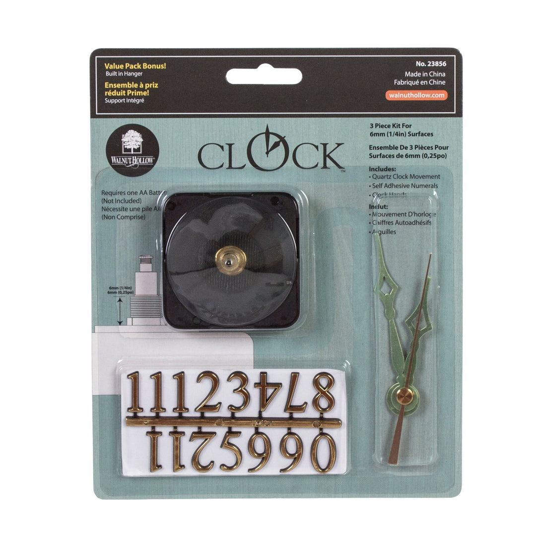 3-Piece Clock Kit - 1/4"