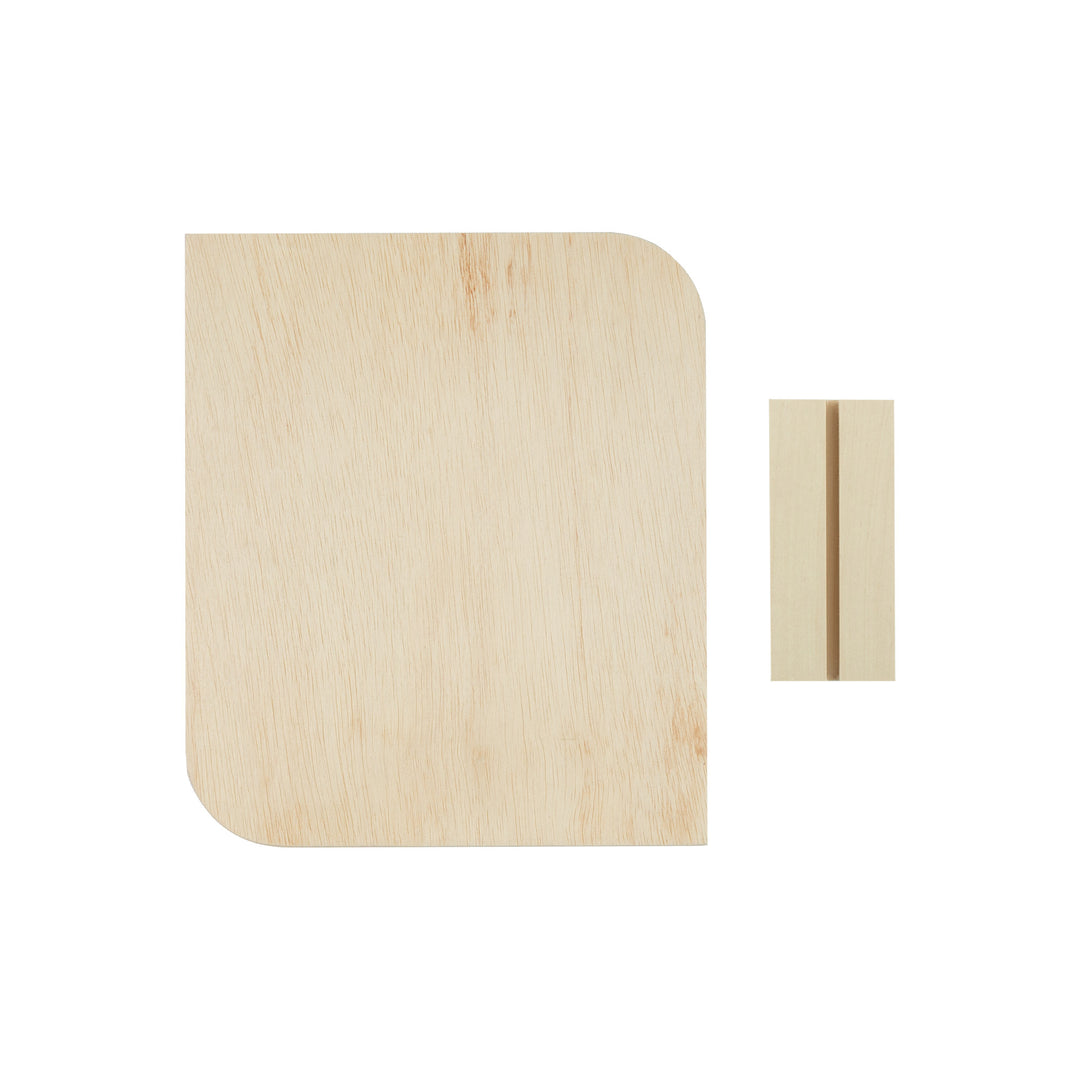 Birch Plywood Modern Leaf + Base, 8 in. x 10 in.