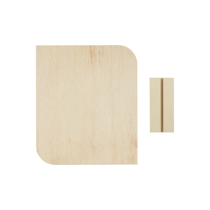 Birch Plywood Modern Leaf + Base, 8 in. x 10 in.