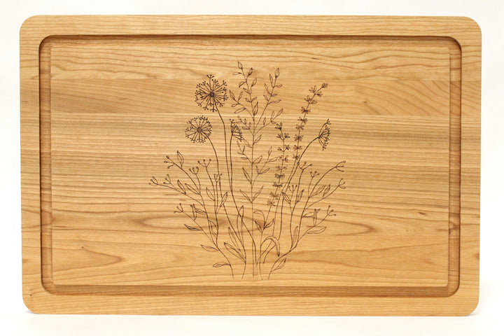 Cherry Cutting Board, 12" x 18"