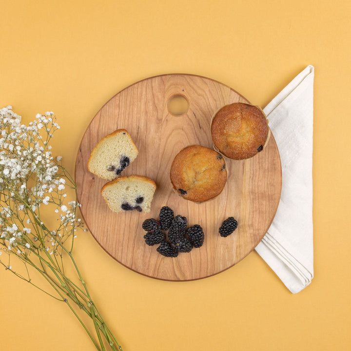 Round Cherry Cutting Board, 13"
