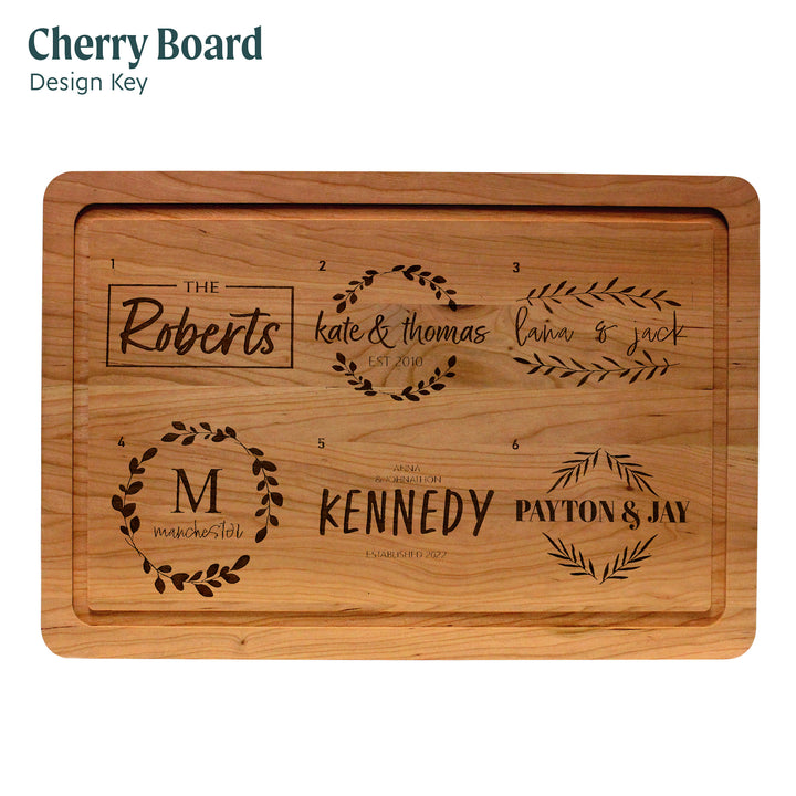 Custom Cherry Cutting Board, 12 in. x 18 in.