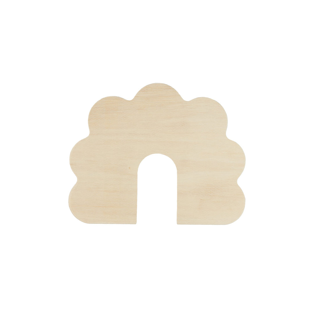 Birch Plywood Arched Cloud, 8 in. x 10 in.