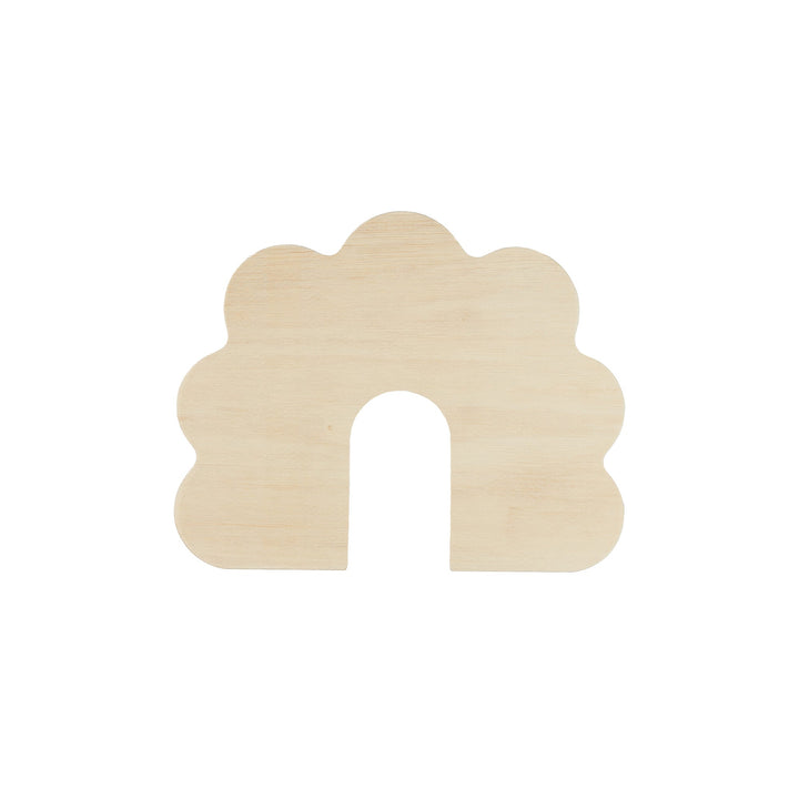 Birch Plywood Arched Cloud, 8 in. x 10 in.