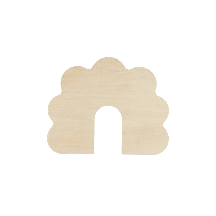 Birch Plywood Arched Cloud, 8" x 10"