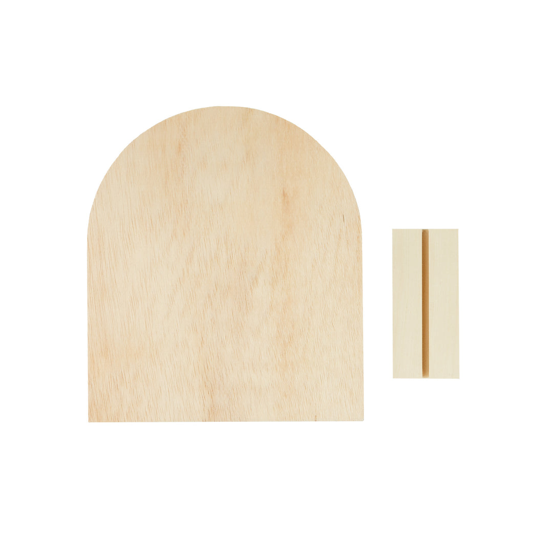 Birch Plywood Solid Arch + Base, 8-1/2 in. x 10 in.