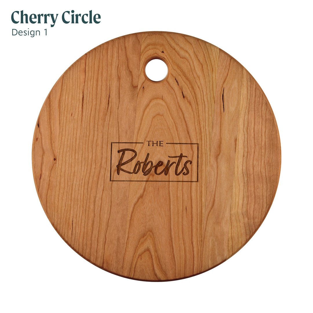 Walnut Hollow Custom Round Cherry Cutting Board, 13 in.