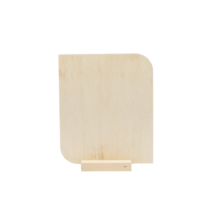 Birch Plywood Modern Leaf + Base, 8 in. x 10 in.